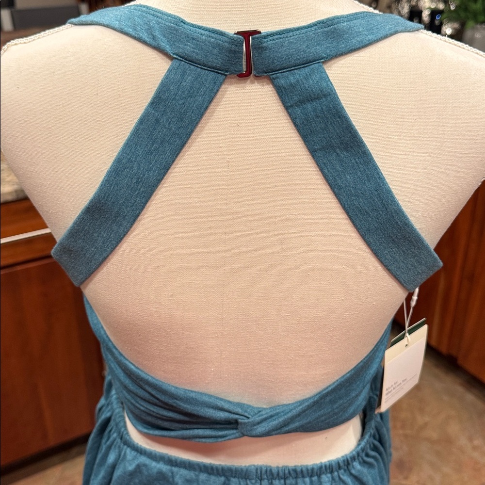 HALARA Teal Sleeveless Jumpsuit - Picture 4 of 8